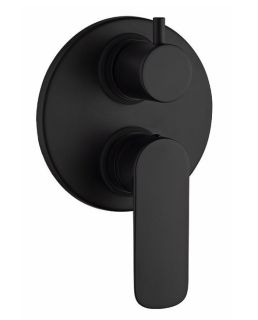 Встраиваемый смеситель для душа Paini Nove 09YO6911 с дивертором чёрный